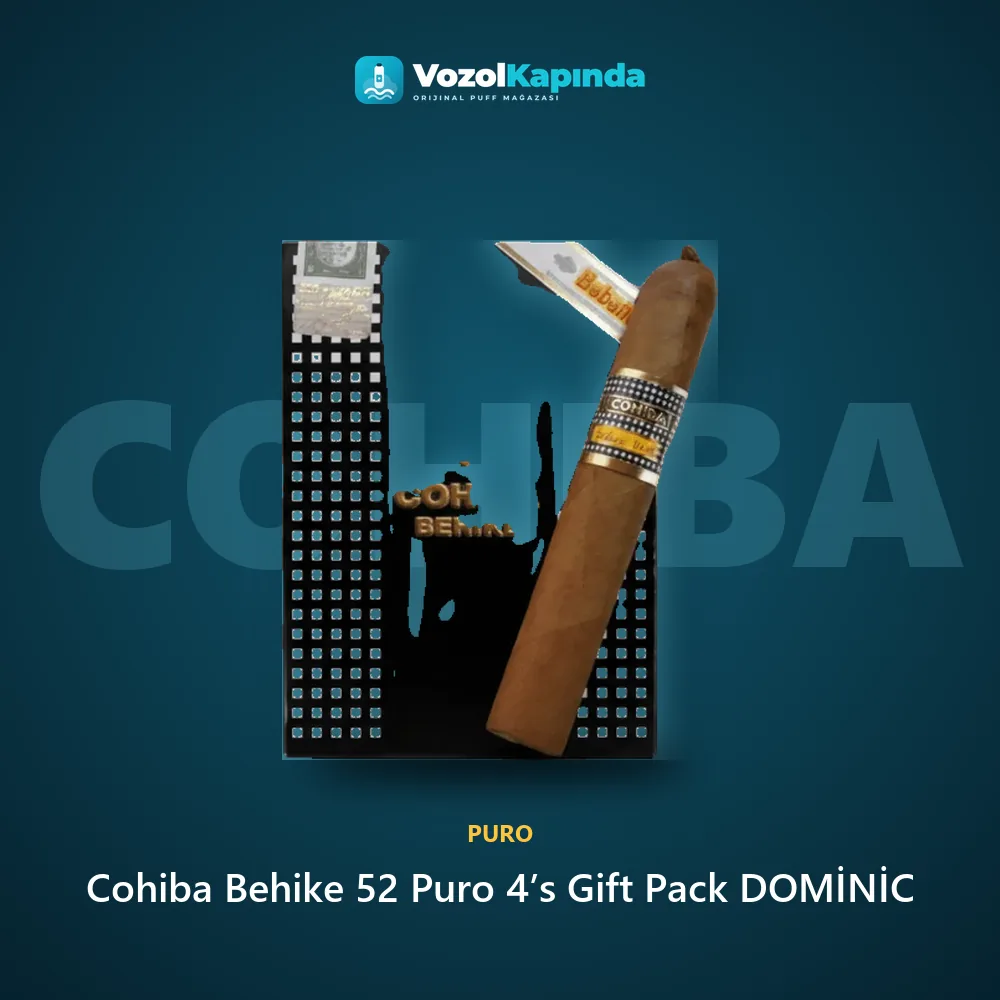 Cohiba Behike 52 Puro 4’s Gift Pack DOMİNİC Sipariş Bilgileri Cohiba Behike 52 Puro 4’s Gift Pack DOMİNİC sipariş avantajları: kapıda ödeme ve gizli paket
