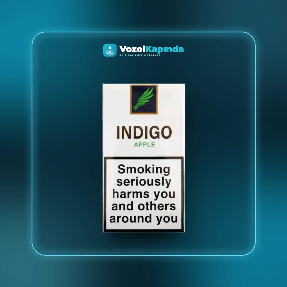 Indigo Apple ithal sigara Elma aromalı Sipariş Indigo Apple ithal sigara Elma aromalı, Vozol Kapında orijinal sigara