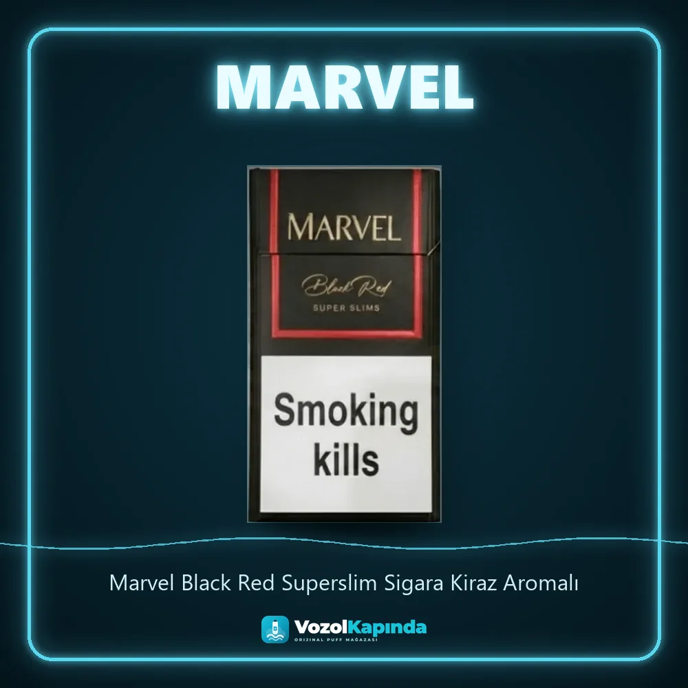 Marvel Black Red Superslim Sigara Kiraz Aromalı Bilgi Kartı Marvel Black Red Superslim Sigara Kiraz Aromalı özellikleri: orijinal ürün, kapıda ödeme, gizli paket