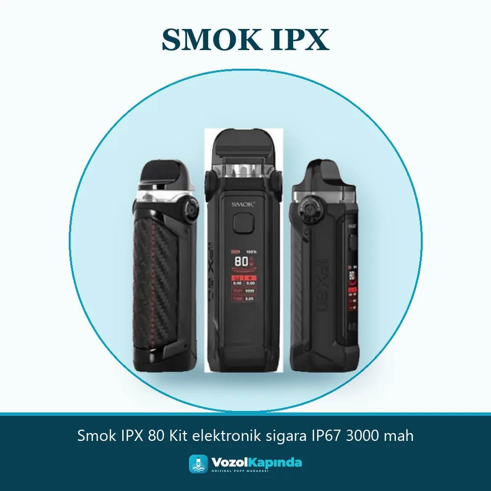 Smok IPX 80 Kit elektronik sigara IP67 3000 mah sipariş avantajları: kapıda ödeme ve gizli paket