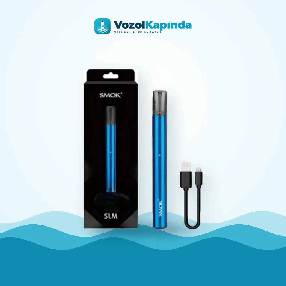 Smok SLM Pod Kit Blue Orijinal Ambalaj Smok SLM Pod Kit Blue paket görünümü