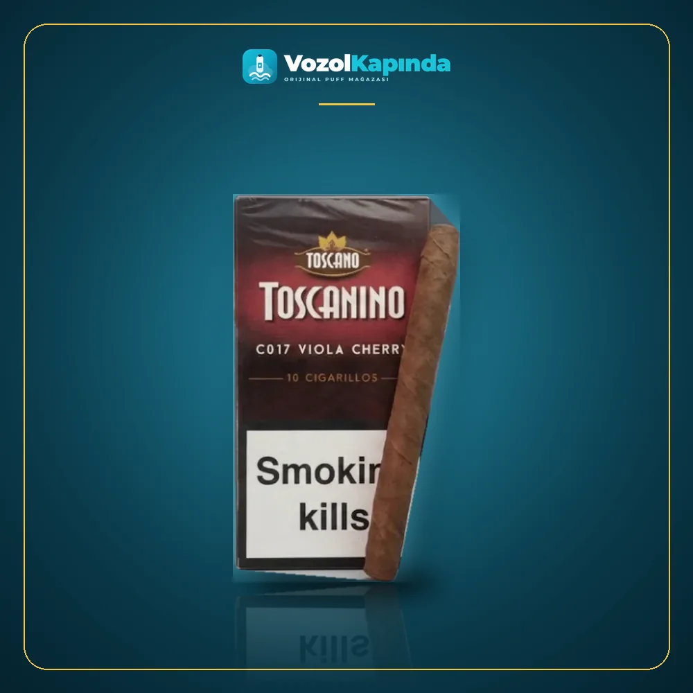 Toscanino Viola Cherry Puro 10’s Kiraz aromalı Orijinal Ambalaj Toscanino Viola Cherry Puro 10’s Kiraz aromalı paket görünümü