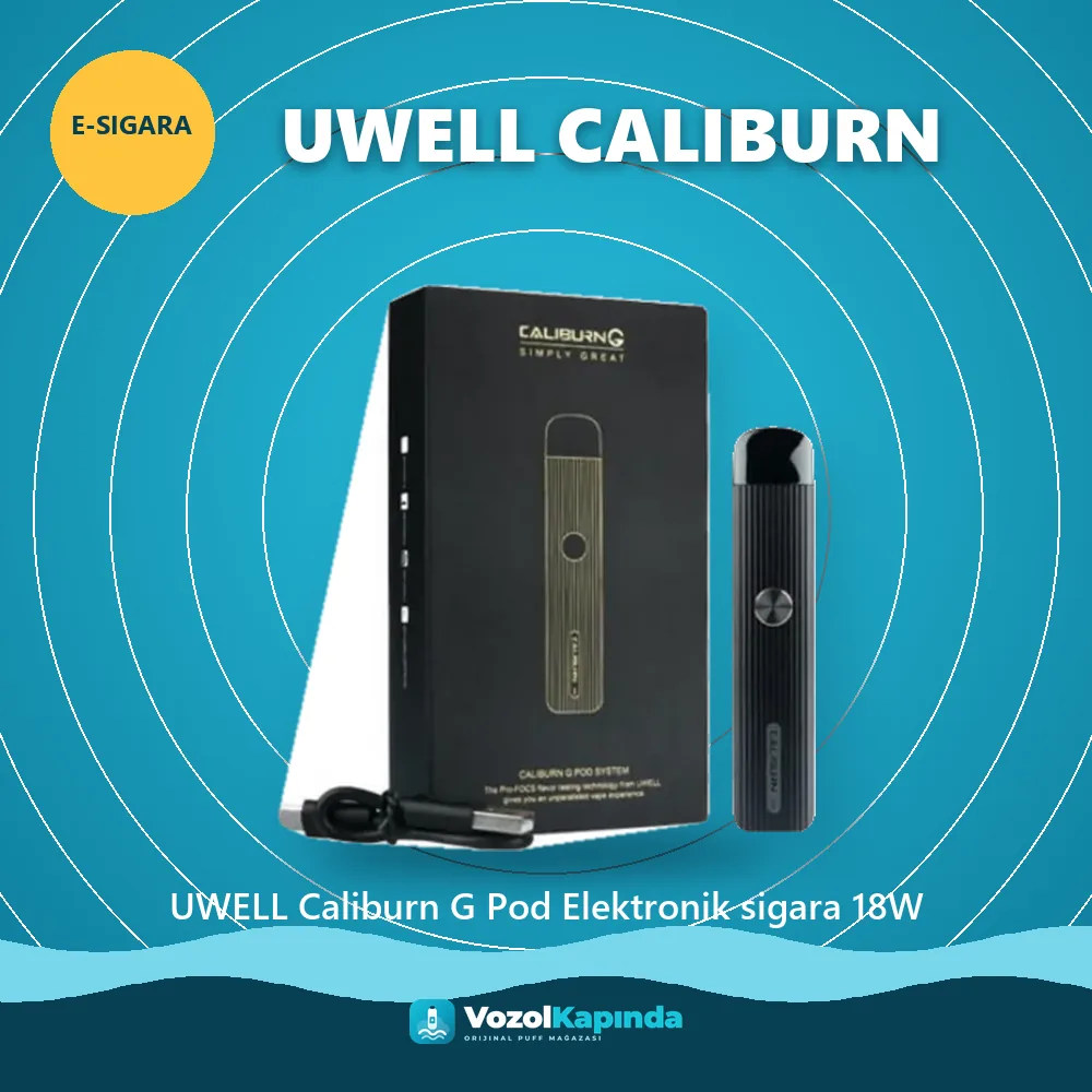 UWELL Caliburn G Pod Elektronik sigara 18W özellikleri: orijinal ürün, kapıda ödeme, gizli paket