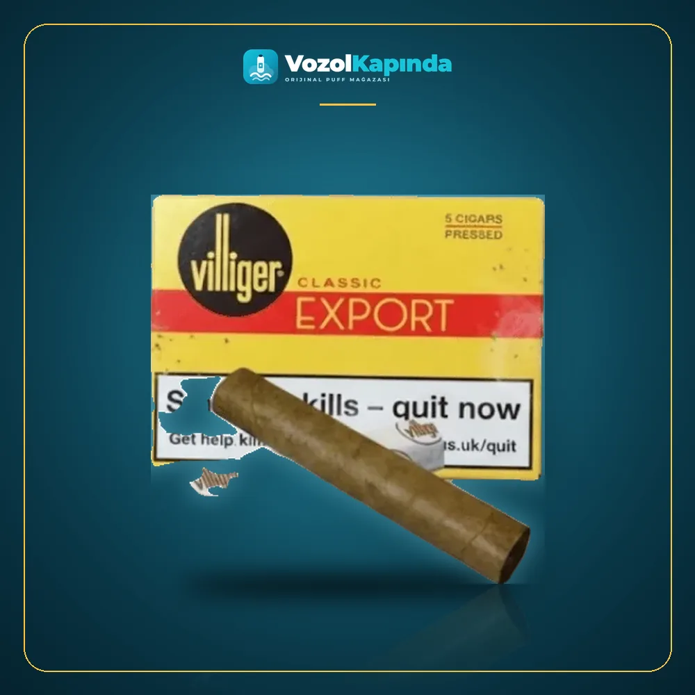 Villiger Export Pressed Cigars 5’s paket görünümü
