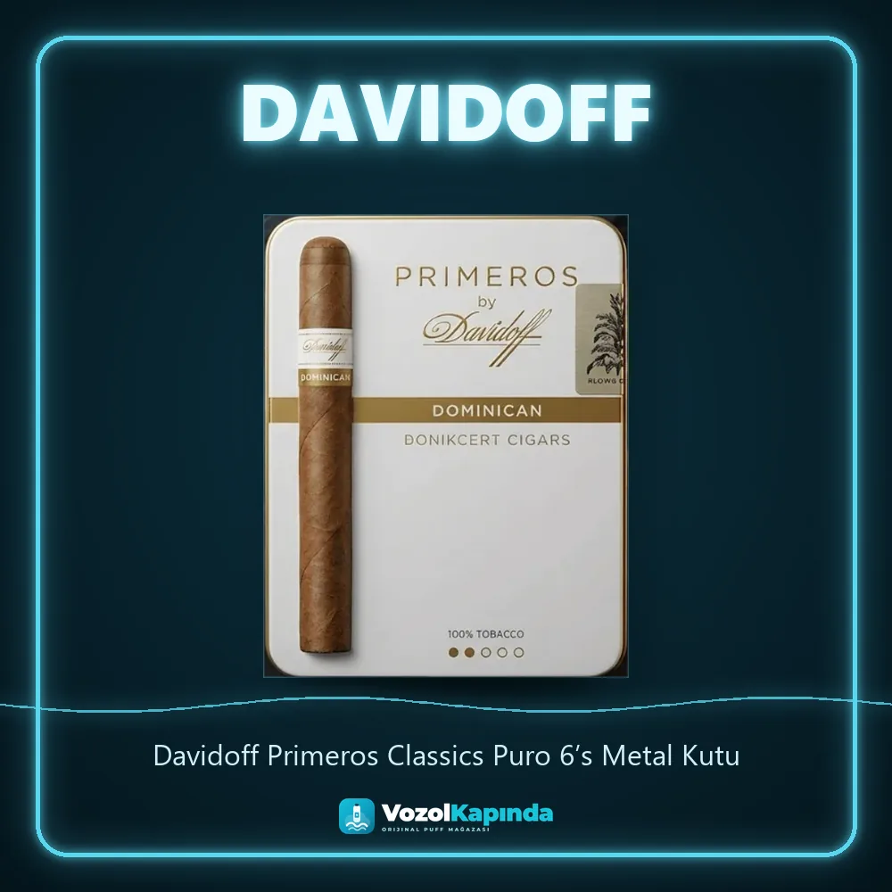 Davidoff Primeros Classics Puro 6’s Metal Kutu Bilgi Kartı Davidoff Primeros Classics Puro 6’s Metal Kutu özellikleri: orijinal ürün, kapıda ödeme, gizli paket