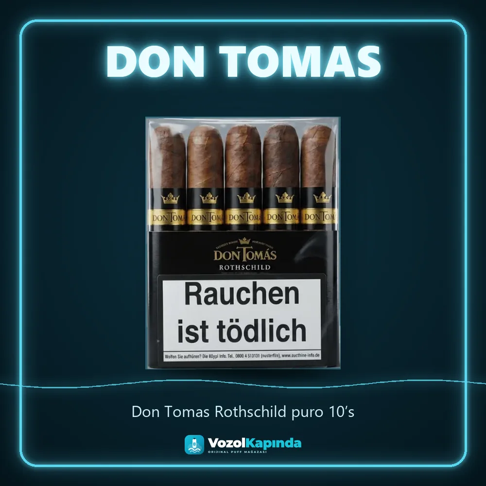 Don Tomas Rothschild puro 10’s Özellikleri Don Tomas Rothschild puro 10’s bilgi kartı, orijinal puro