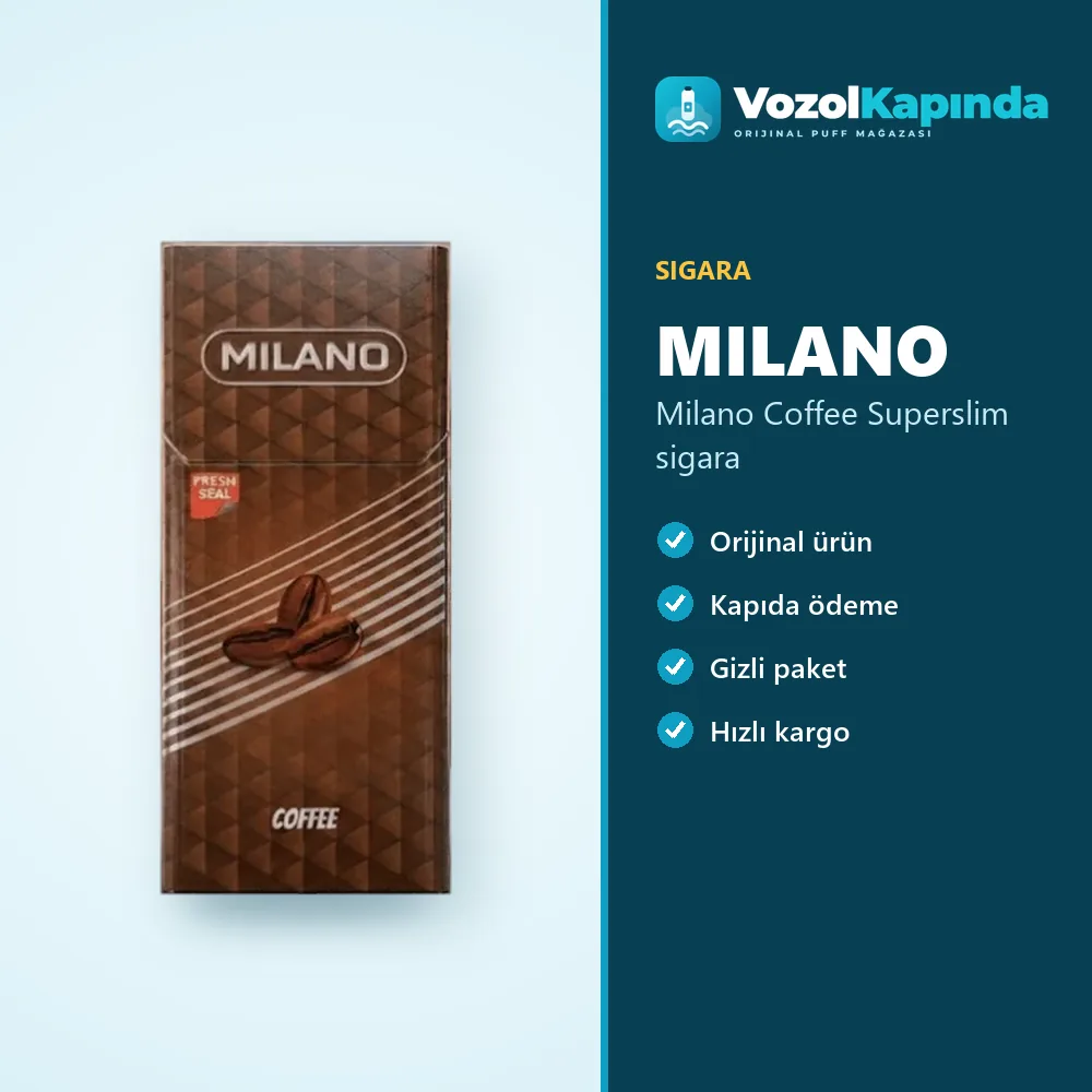 Milano Coffee Superslim sigara Sipariş Bilgileri Milano Coffee Superslim sigara bilgi kartı, orijinal sigara