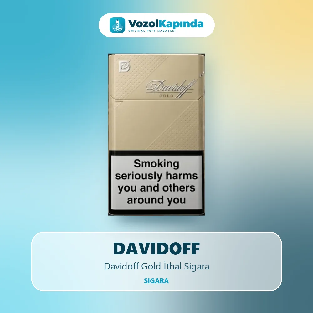 Davidoff Gold İthal Sigara bilgi kartı, orijinal sigara