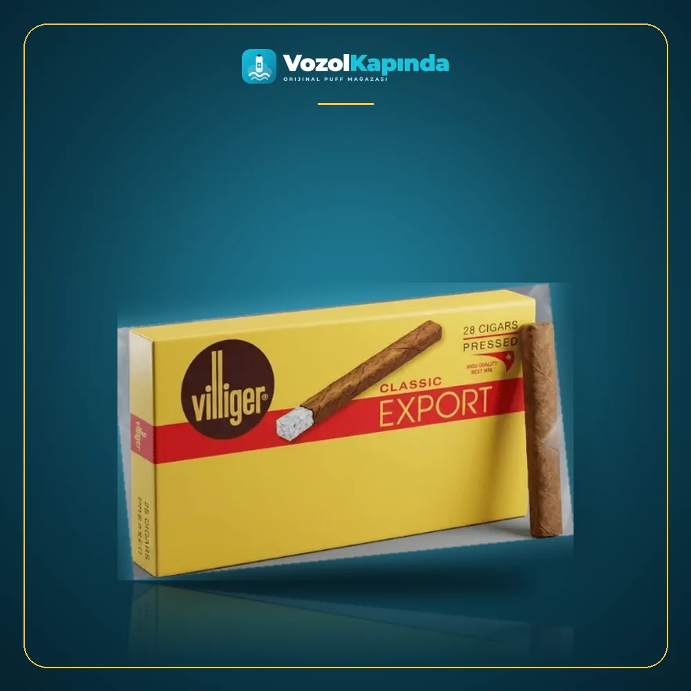 Villiger Export Pressed Puro 25’s Orijinal Ambalaj Villiger Export Pressed Puro 25’s ürün görseli, orijinal puro