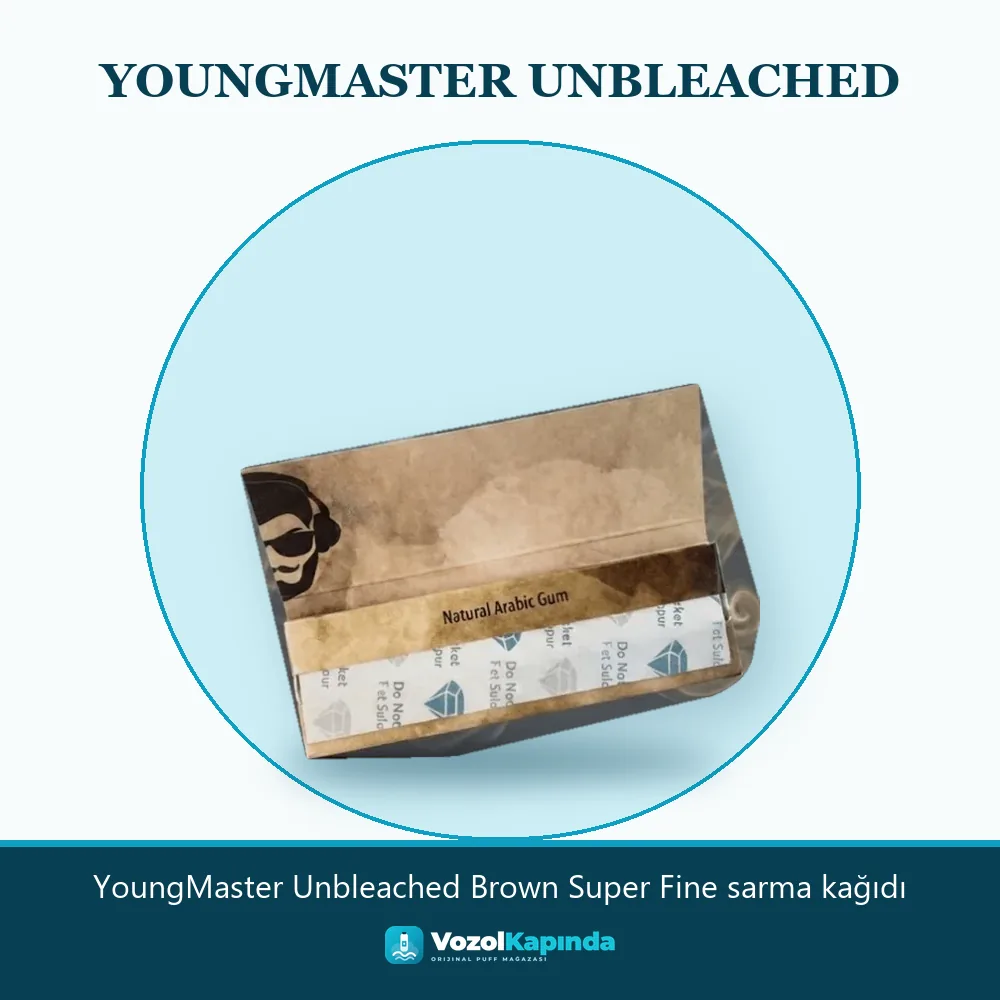 YoungMaster Unbleached Brown Super Fine sarma kağıdı Özellikleri YoungMaster Unbleached Brown Super Fine sarma kağıdı özellikleri: orijinal ürün, kapıda ödeme, gizli paket