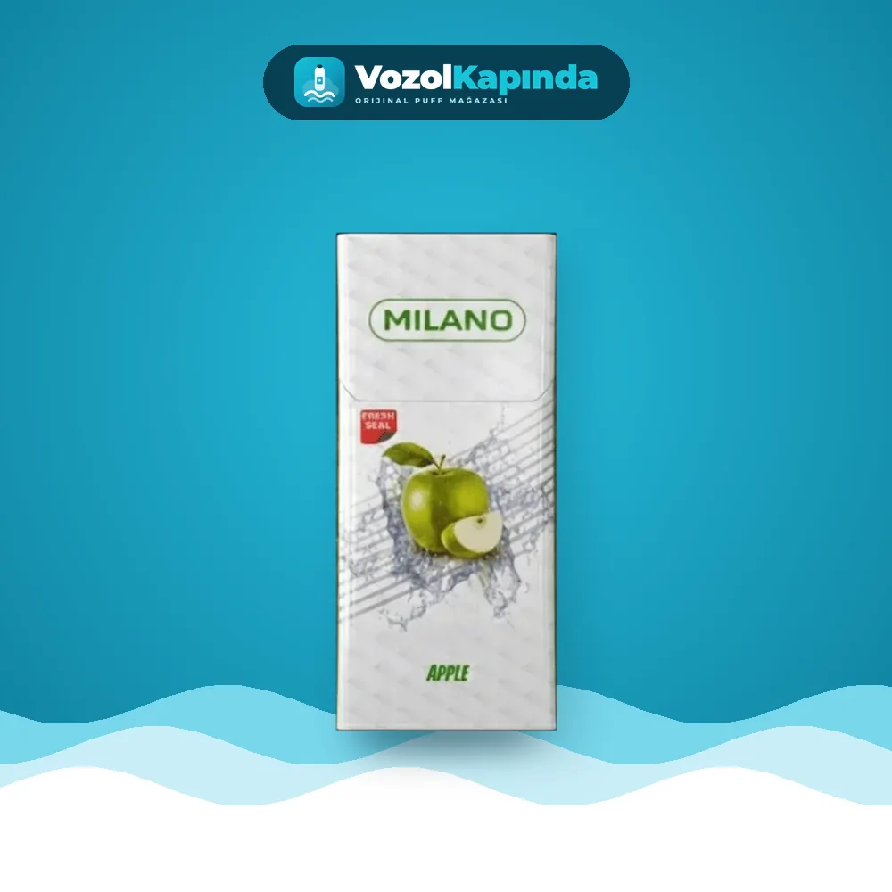 Milano Apple Süperslim sigara Elma aromalı Sipariş Milano Apple Süperslim sigara Elma aromalı, Vozol Kapında orijinal sigara