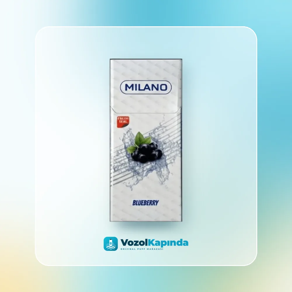 Milano Blueberry Süperslim sigara Yabanmersini aromalı fiyatı ve siparişi, Vozol Kapında