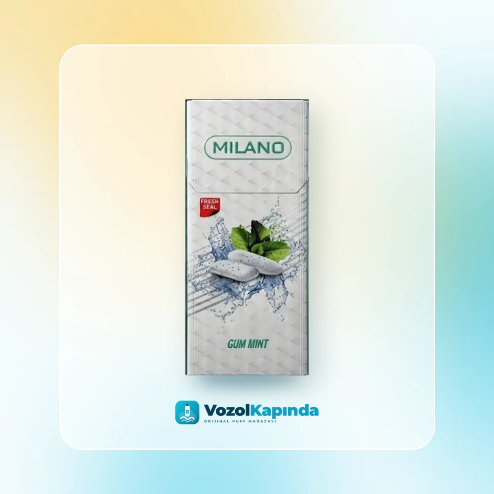 Milano Gum Mint Süperslim sigara Naneli Sakız aromalı fiyatı ve siparişi, Vozol Kapında