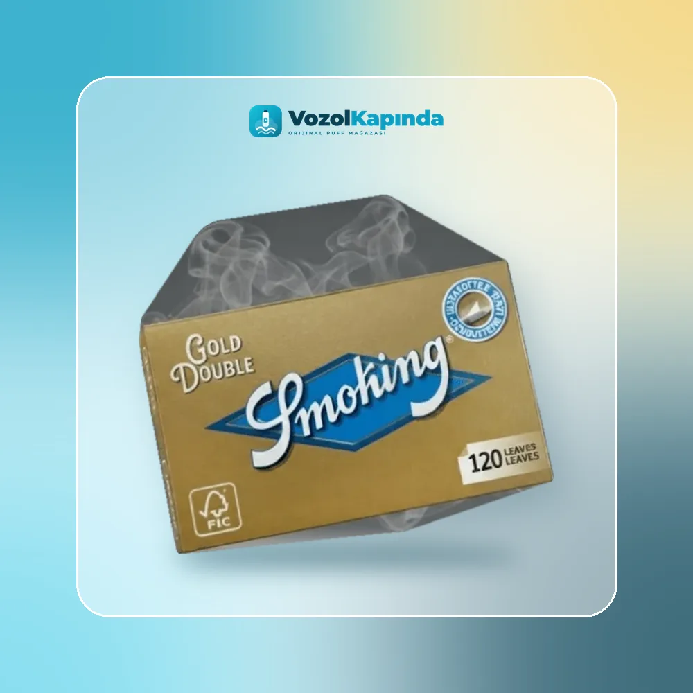 Smoking Double Gold sarma kağıdı 120 adet Paket Görünümü Smoking Double Gold sarma kağıdı 120 adet ürün görseli, orijinal sarma kağıdı