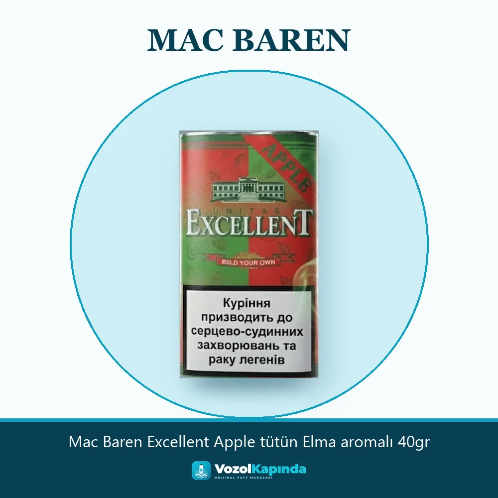 Mac Baren Excellent Apple tütün Elma aromalı 40gr Sipariş Bilgileri Mac Baren Excellent Apple tütün Elma aromalı 40gr özellikleri: orijinal ürün, kapıda ödeme, gizli paket