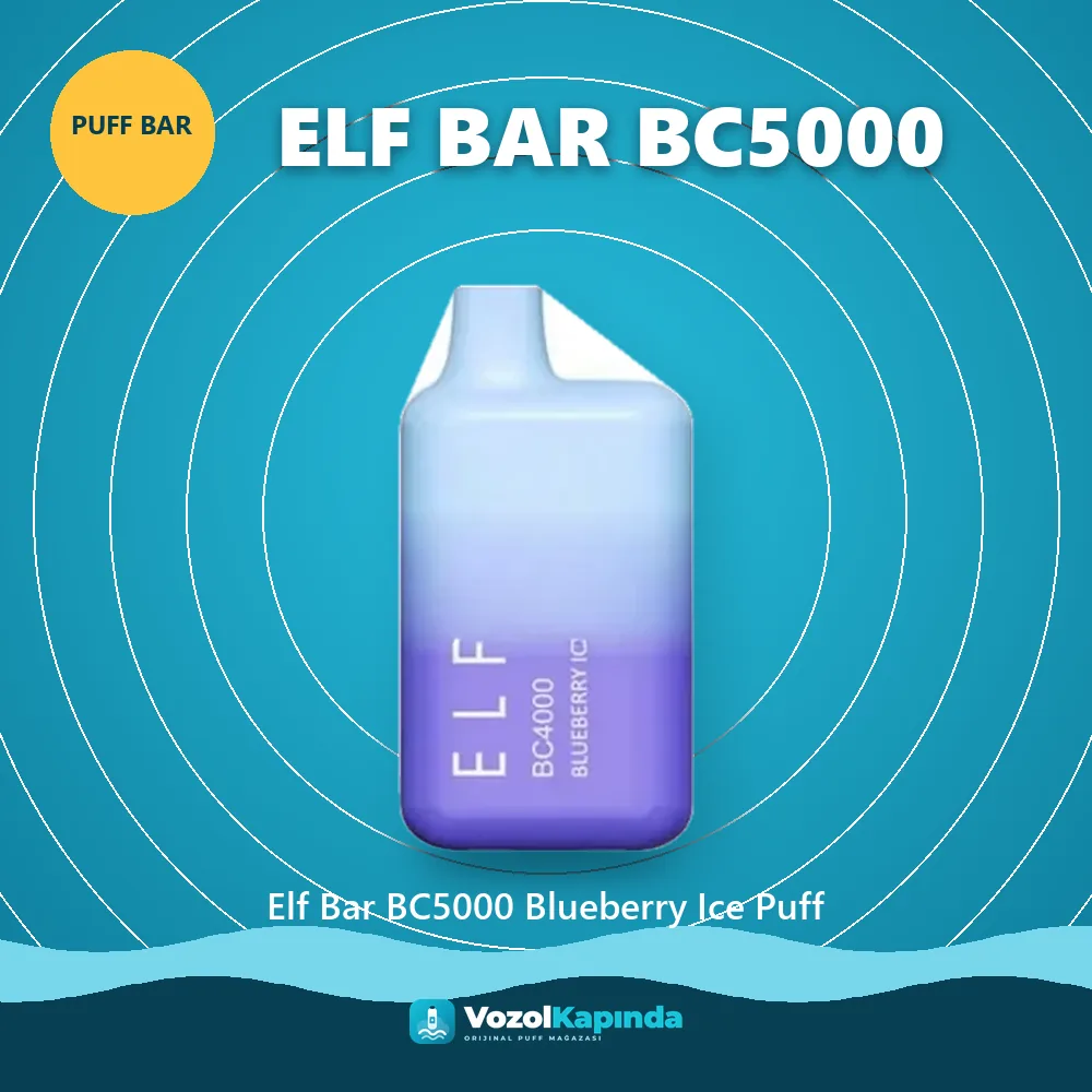Elf Bar BC5000 Blueberry Ice Puff Sipariş Bilgileri Elf Bar BC5000 Blueberry Ice Puff özellikleri: orijinal ürün, kapıda ödeme, gizli paket