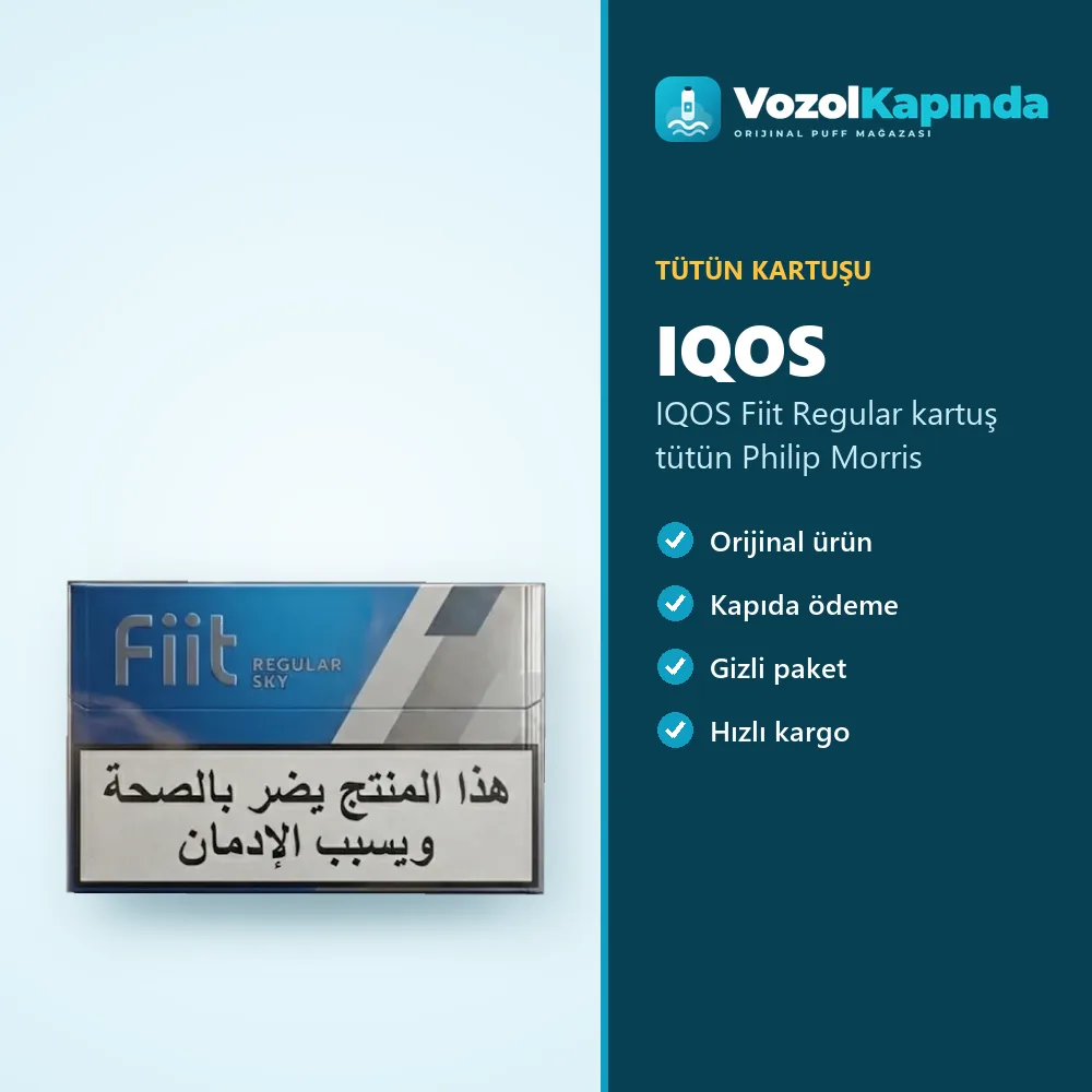 IQOS Fiit Regular kartuş tütün Philip Morris özellikleri: orijinal ürün, kapıda ödeme, gizli paket