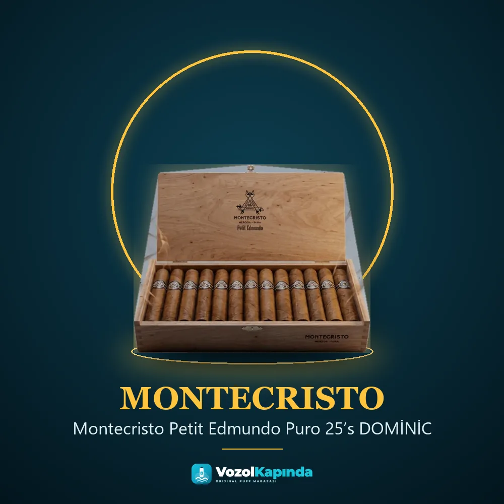 Montecristo Petit Edmundo Puro 25’s DOMİNİC Özellikleri Montecristo Petit Edmundo Puro 25’s DOMİNİC sipariş avantajları: kapıda ödeme ve gizli paket