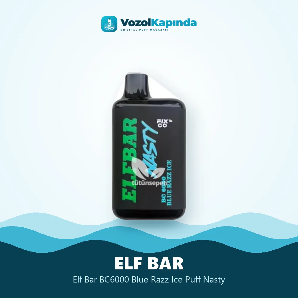Elf Bar BC6000 Blue Razz Ice Puff Nasty Özellikleri Elf Bar BC6000 Blue Razz Ice Puff Nasty özellikleri: orijinal ürün, kapıda ödeme, gizli paket