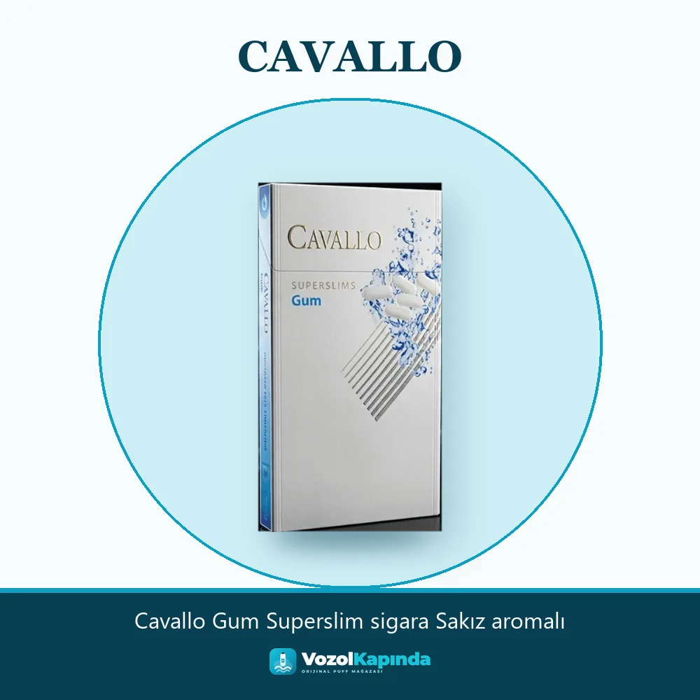 Cavallo Gum Superslim sigara Sakız aromalı sipariş avantajları: kapıda ödeme ve gizli paket