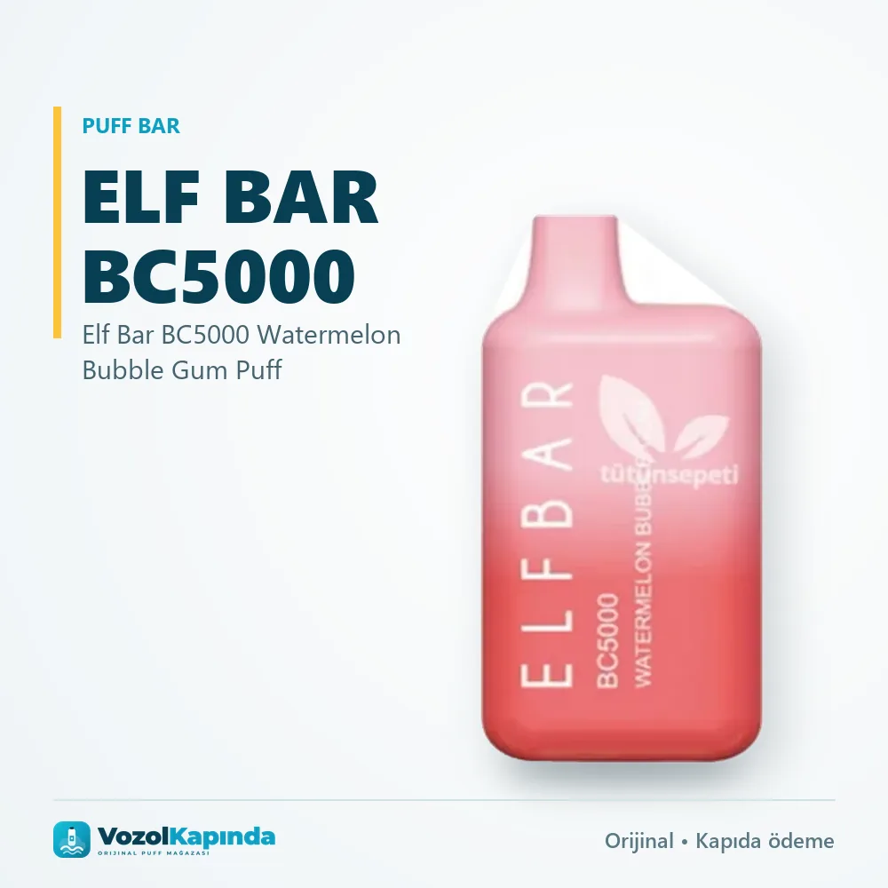 Elf Bar BC5000 Watermelon Bubble Gum Puff Sipariş Bilgileri Elf Bar BC5000 Watermelon Bubble Gum Puff sipariş avantajları: kapıda ödeme ve gizli paket