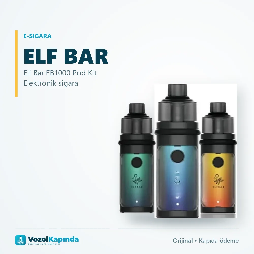 Elf Bar FB1000 Pod Kit Elektronik sigara sipariş avantajları: kapıda ödeme ve gizli paket