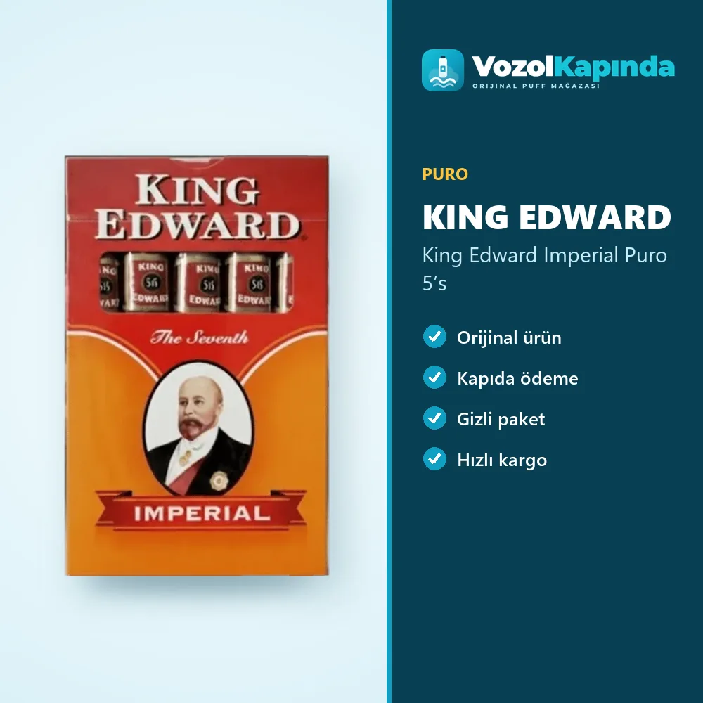 King Edward Imperial Puro 5’s Bilgi Kartı King Edward Imperial Puro 5’s bilgi kartı, orijinal puro