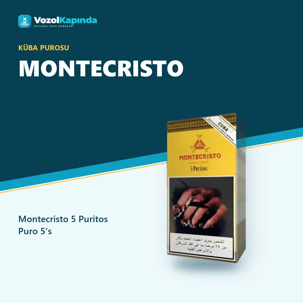 Montecristo 5 Puritos Puro 5’s Özellikleri Montecristo 5 Puritos Puro 5’s özellikleri: orijinal ürün, kapıda ödeme, gizli paket