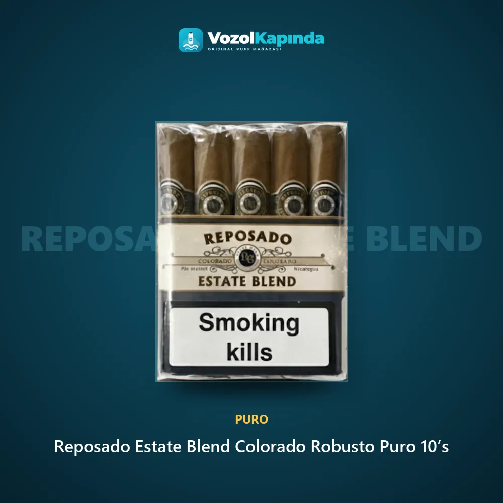 Reposado Estate Blend Colorado Robusto Puro 10’s sipariş avantajları: kapıda ödeme ve gizli paket