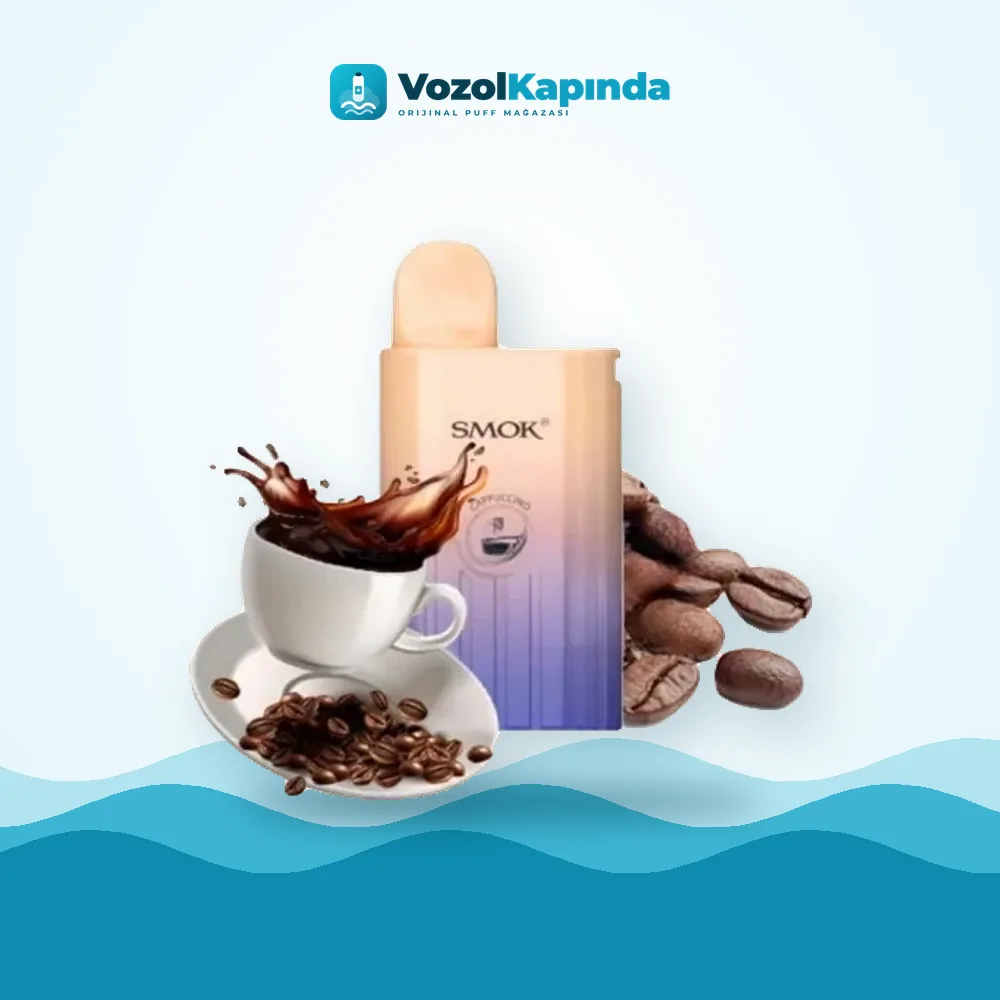 Smok ETO Bar Cappuccino Puff 8000 çekim ön yüz görseli, orijinal ambalaj