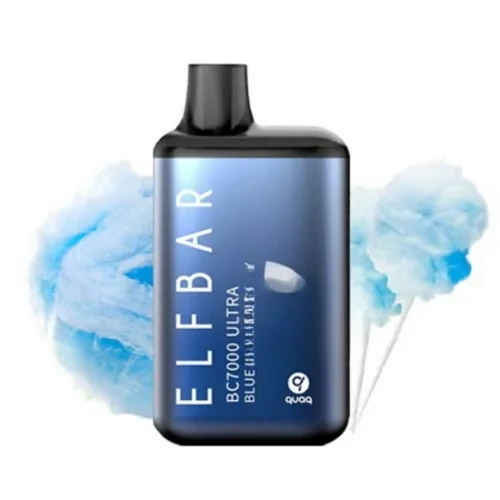 Elf Bar Bc7000 Ultra Blue Cotton Candy Puff