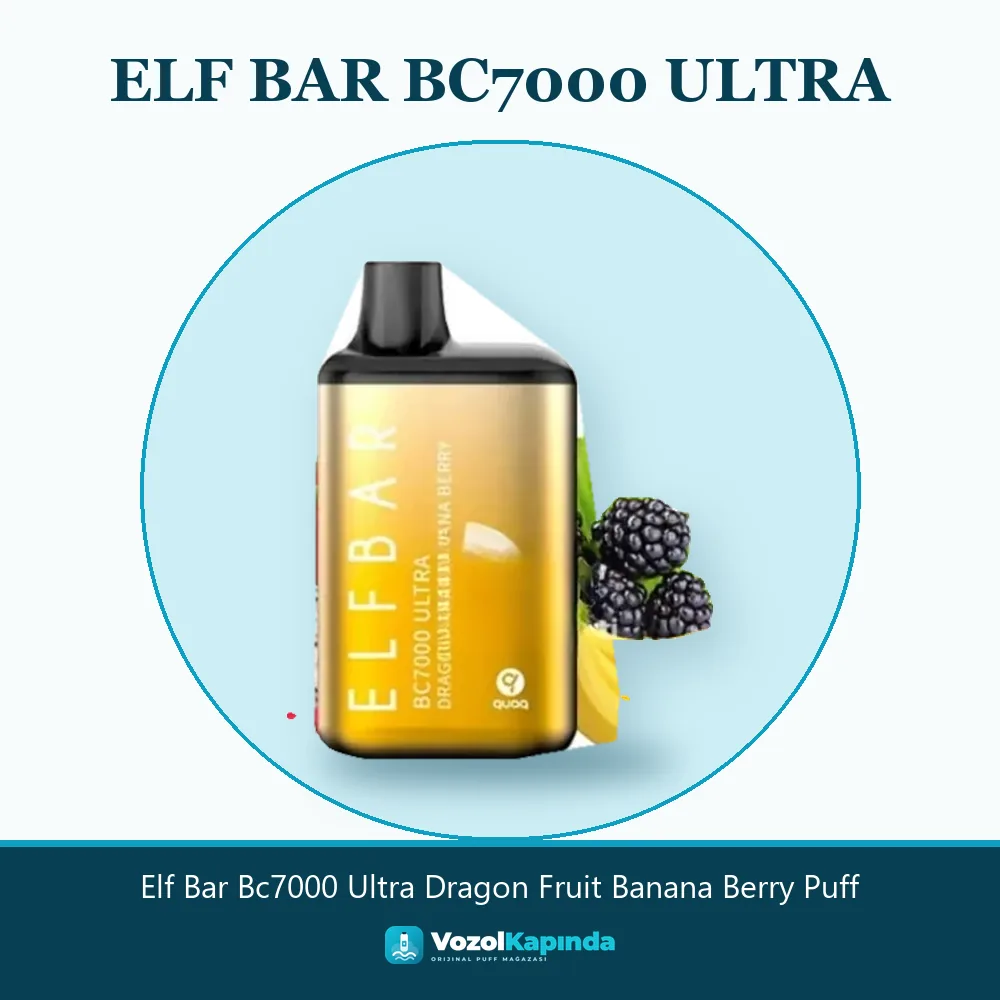 Elf Bar Bc7000 Ultra Dragon Fruit Banana Berry Puff Bilgi Kartı Elf Bar Bc7000 Ultra Dragon Fruit Banana Berry Puff bilgi kartı, orijinal puff bar