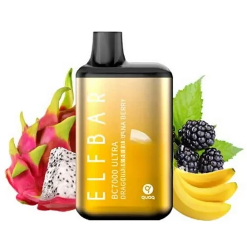 Elf Bar Bc7000 Ultra Dragon Fruit Banana Berry Puff
