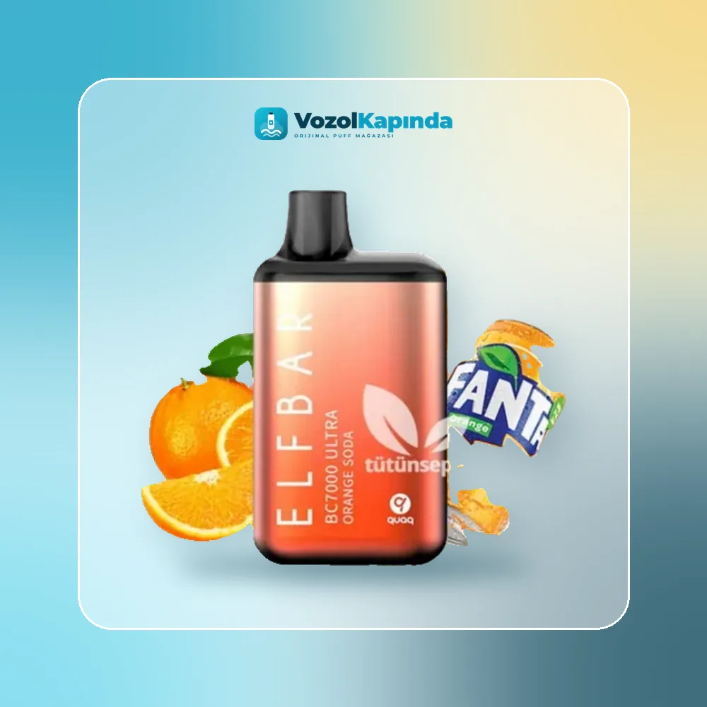 Elf Bar Bc7000 Ultra Orange Soda Puff ön yüz görseli, orijinal ambalaj