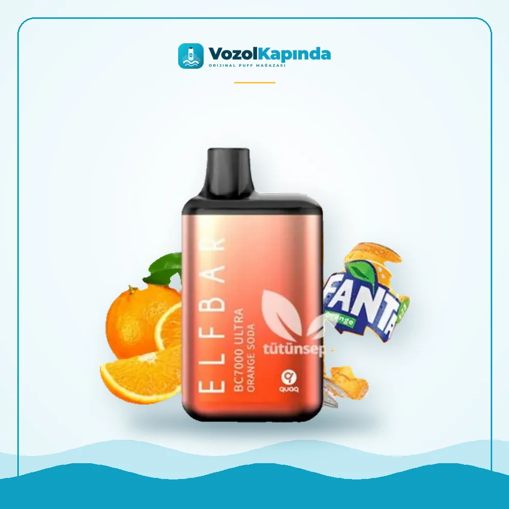 Elf Bar Bc7000 Ultra Orange Soda Puff fiyatı ve siparişi, Vozol Kapında
