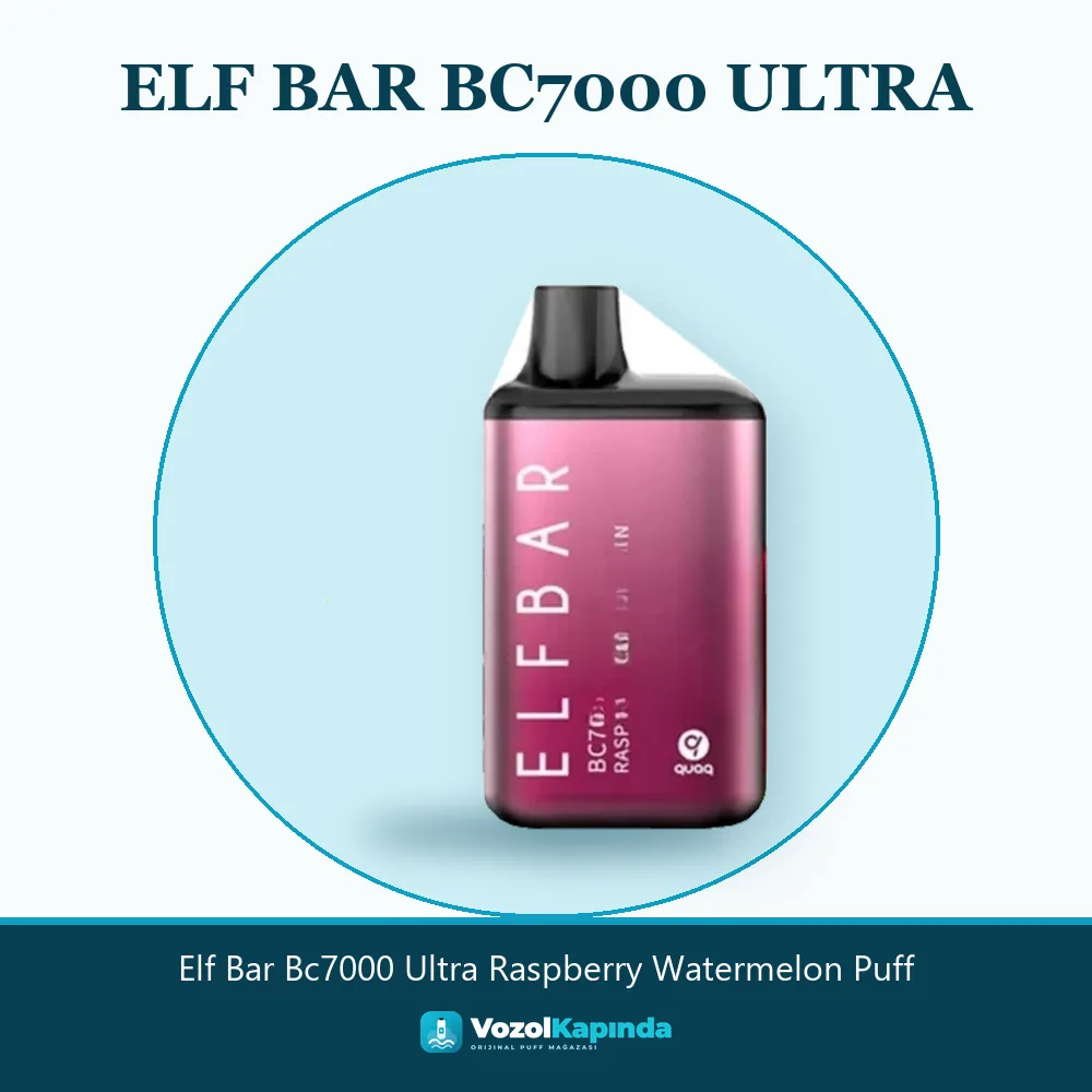 Elf Bar Bc7000 Ultra Raspberry Watermelon Puff Bilgi Kartı Elf Bar Bc7000 Ultra Raspberry Watermelon Puff sipariş avantajları: kapıda ödeme ve gizli paket
