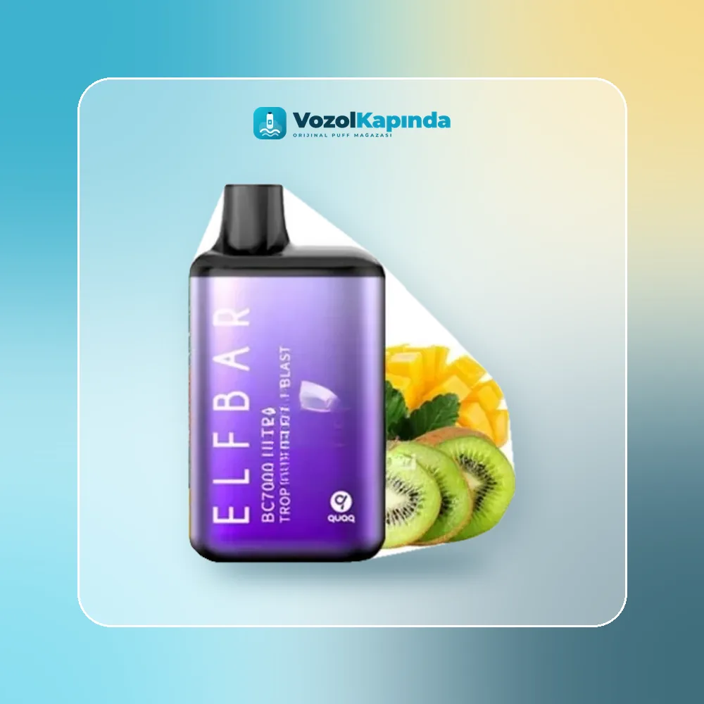 Elf Bar Bc7000 Ultra Tropical Rainbow Blast Puff ürün görseli, orijinal puff bar