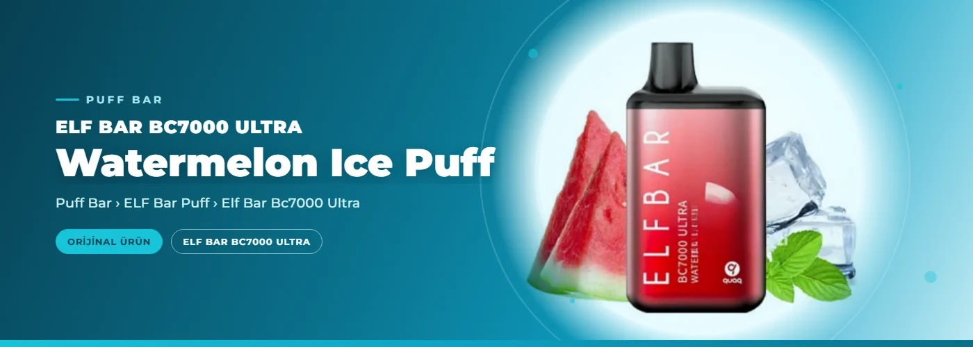 Elf Bar Bc7000 Ultra Watermelon Ice Puff