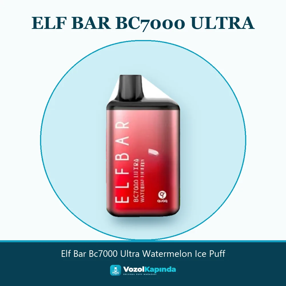 Elf Bar Bc7000 Ultra Watermelon Ice Puff özellikleri: orijinal ürün, kapıda ödeme, gizli paket