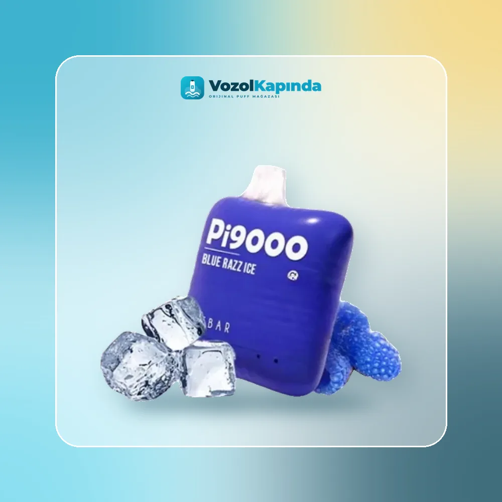 Elf Bar Pi9000 Blue Razz Ice Puff ürün görseli, orijinal puff bar