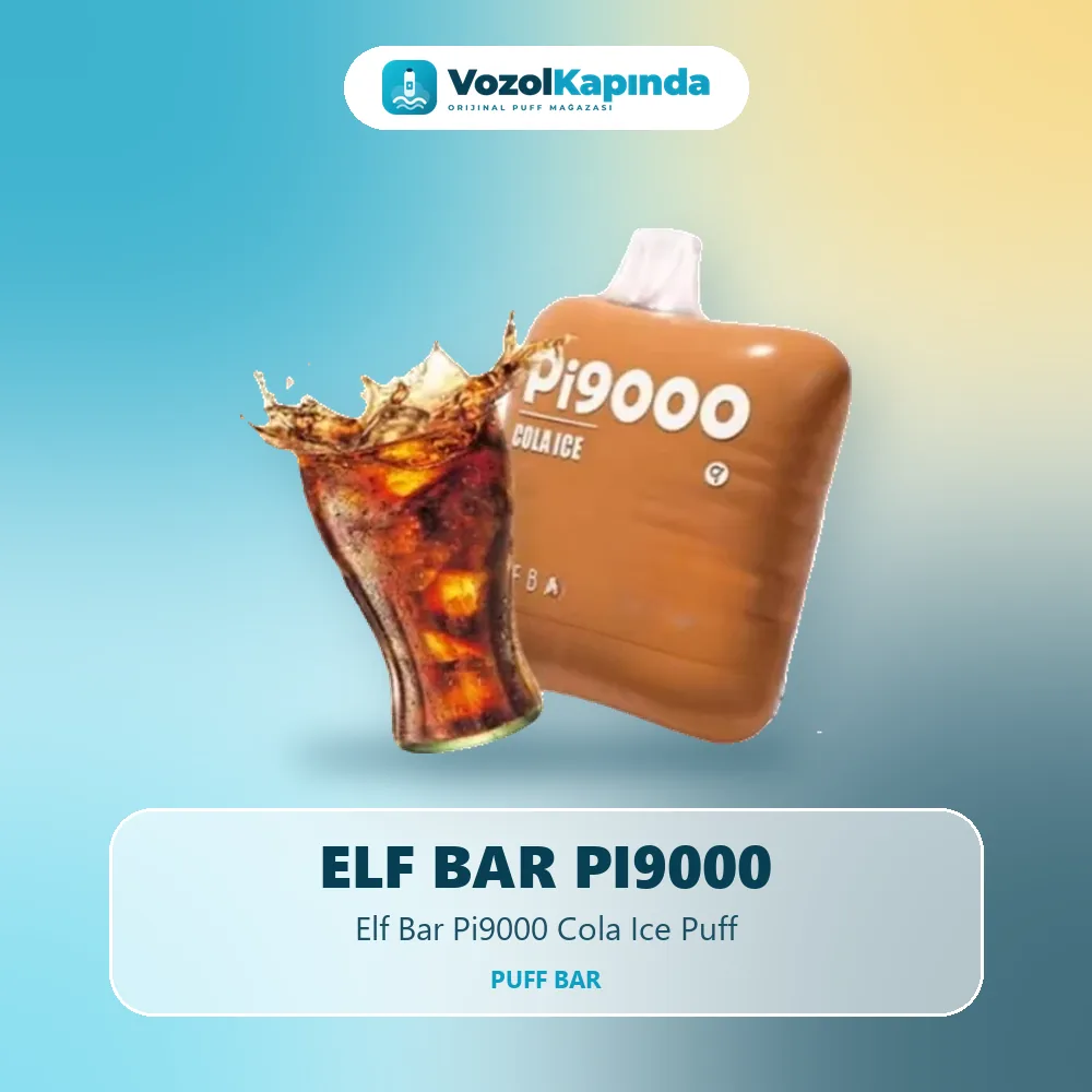 Elf Bar Pi9000 Cola Ice Puff Sipariş Bilgileri Elf Bar Pi9000 Cola Ice Puff bilgi kartı, orijinal puff bar