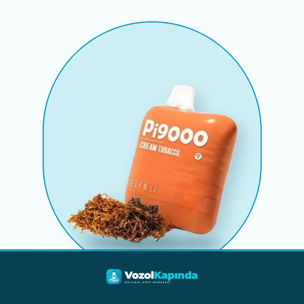 Elf Bar Pi9000 Cream Tobacco Puff ürün görseli, orijinal puff bar