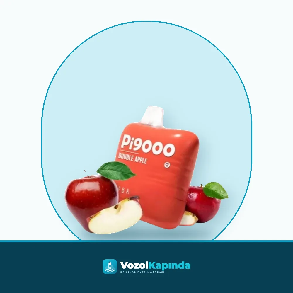 Elf Bar Pi9000 Double Apple Puff 9000 çekim ürün görseli, orijinal puff bar