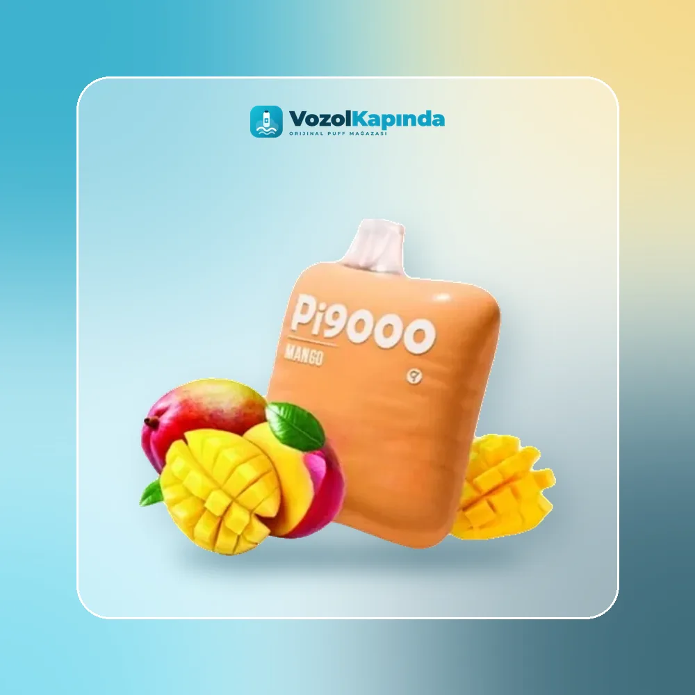 Elf Bar Pi9000 Mango Puff Orijinal Ambalaj Elf Bar Pi9000 Mango Puff ön yüz görseli, orijinal ambalaj