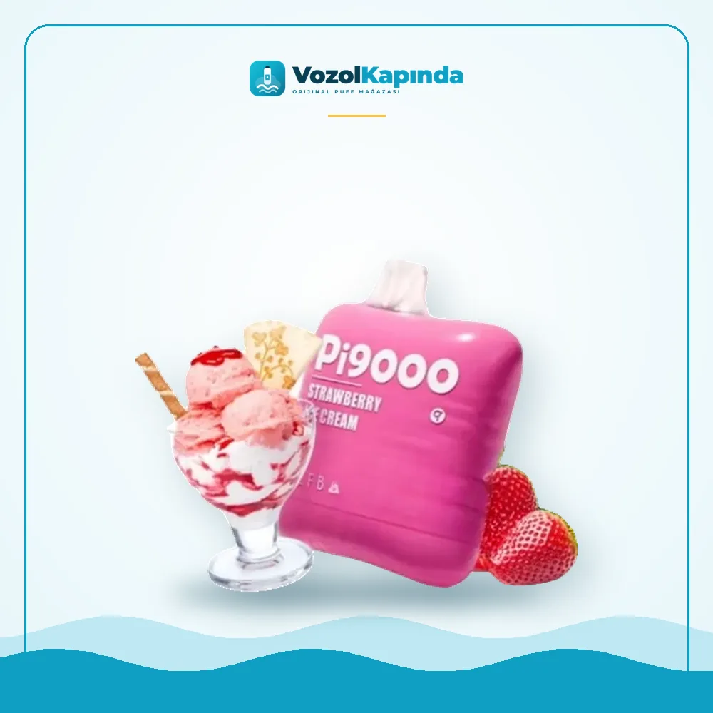 Elf Bar Pi9000 Strawberry Ice Cream Puff Satın Al Elf Bar Pi9000 Strawberry Ice Cream Puff, Vozol Kapında orijinal puff bar
