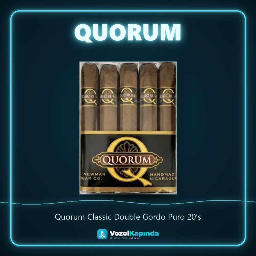 Quorum Classic Double Gordo Puro 20’s özellikleri: orijinal ürün, kapıda ödeme, gizli paket