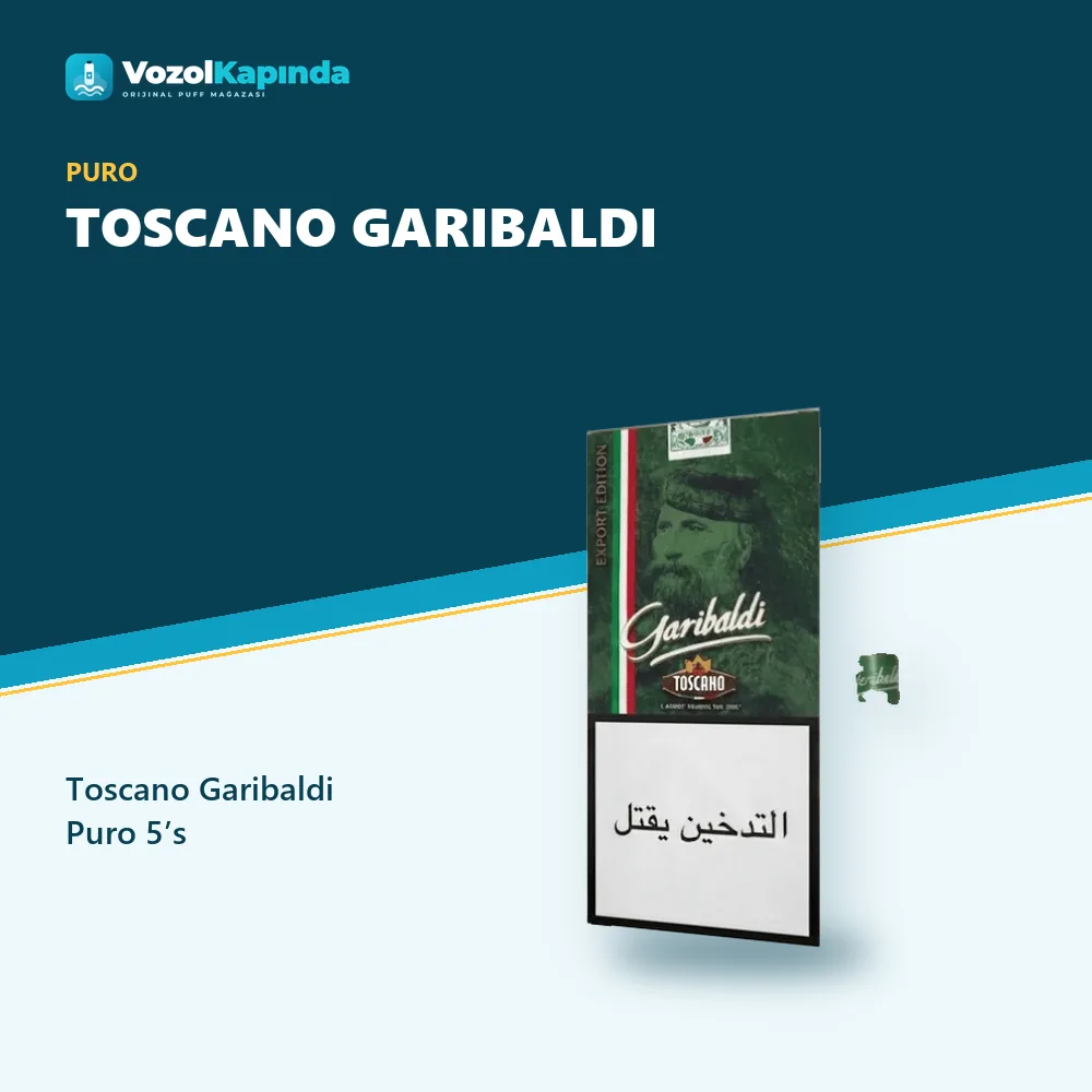 Toscano Garibaldi Puro 5’s Özellikleri Toscano Garibaldi Puro 5’s sipariş avantajları: kapıda ödeme ve gizli paket