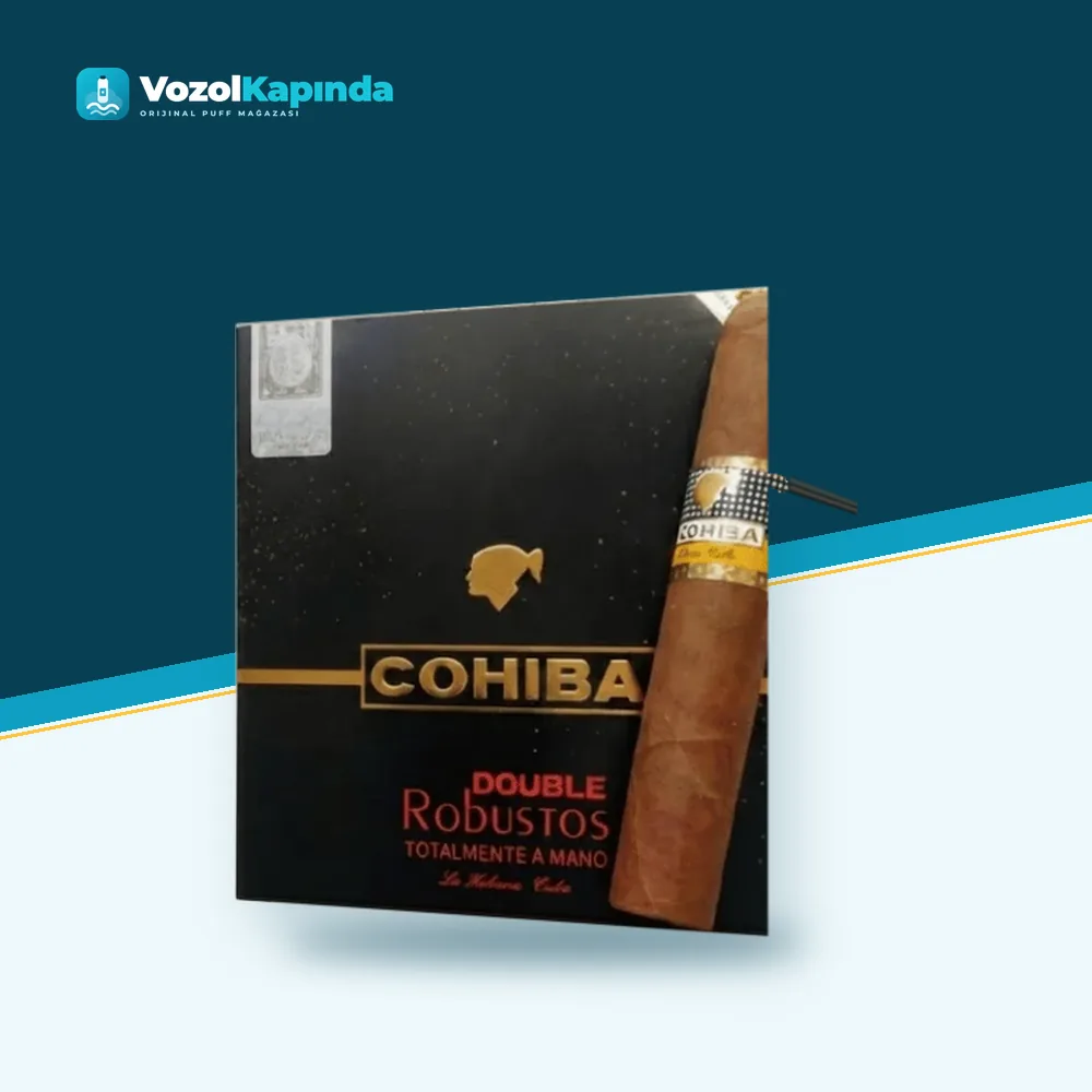 Cohiba Double Robustos Puro 5’s Gift Pack DOMİNİC paket görünümü