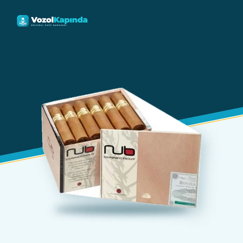 Nub Connecticut 460 Puro 24’s Ahşap kutu Ürün Görseli Nub Connecticut 460 Puro 24’s Ahşap kutu paket görünümü