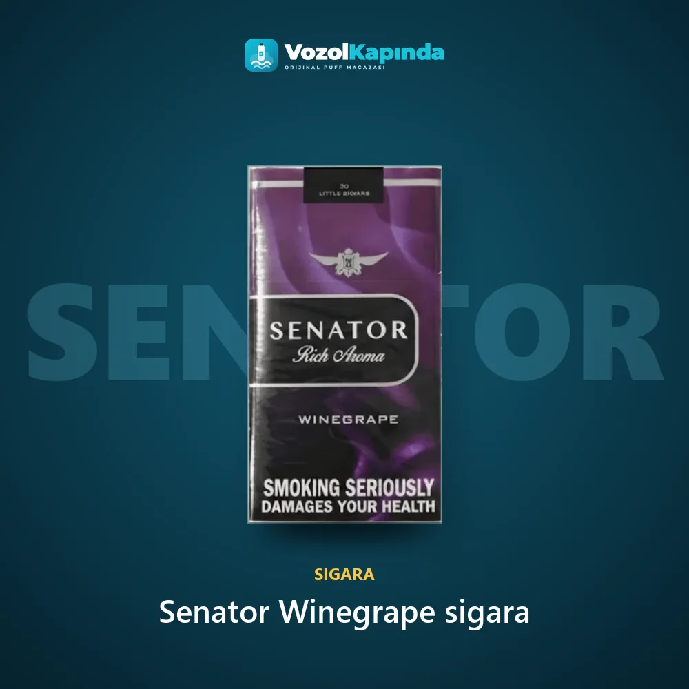 Senator Winegrape sigara sipariş avantajları: kapıda ödeme ve gizli paket